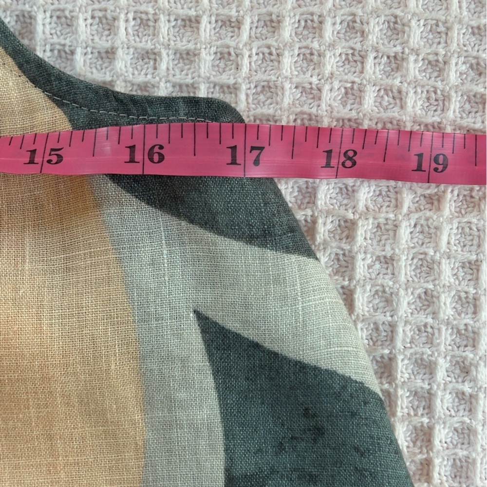 Rachel Zoe 100% linen abstract earth tones boho shift dress pockets NWOT Small - Picture 9 of 10